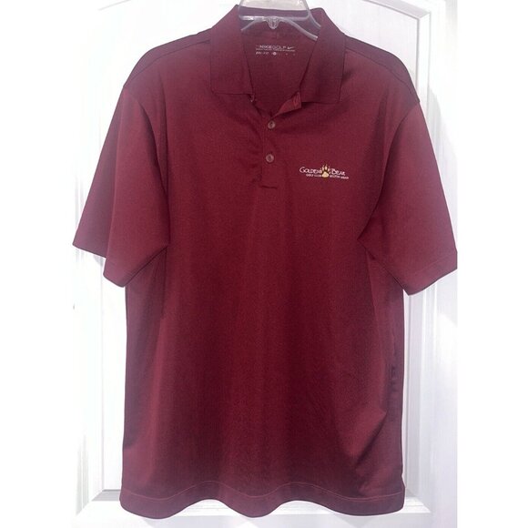 Golden Bear Golf Club Men’s Large NIKE Men’s Performance Golf Polo Shirt LG Dri - Picture 2 of 2